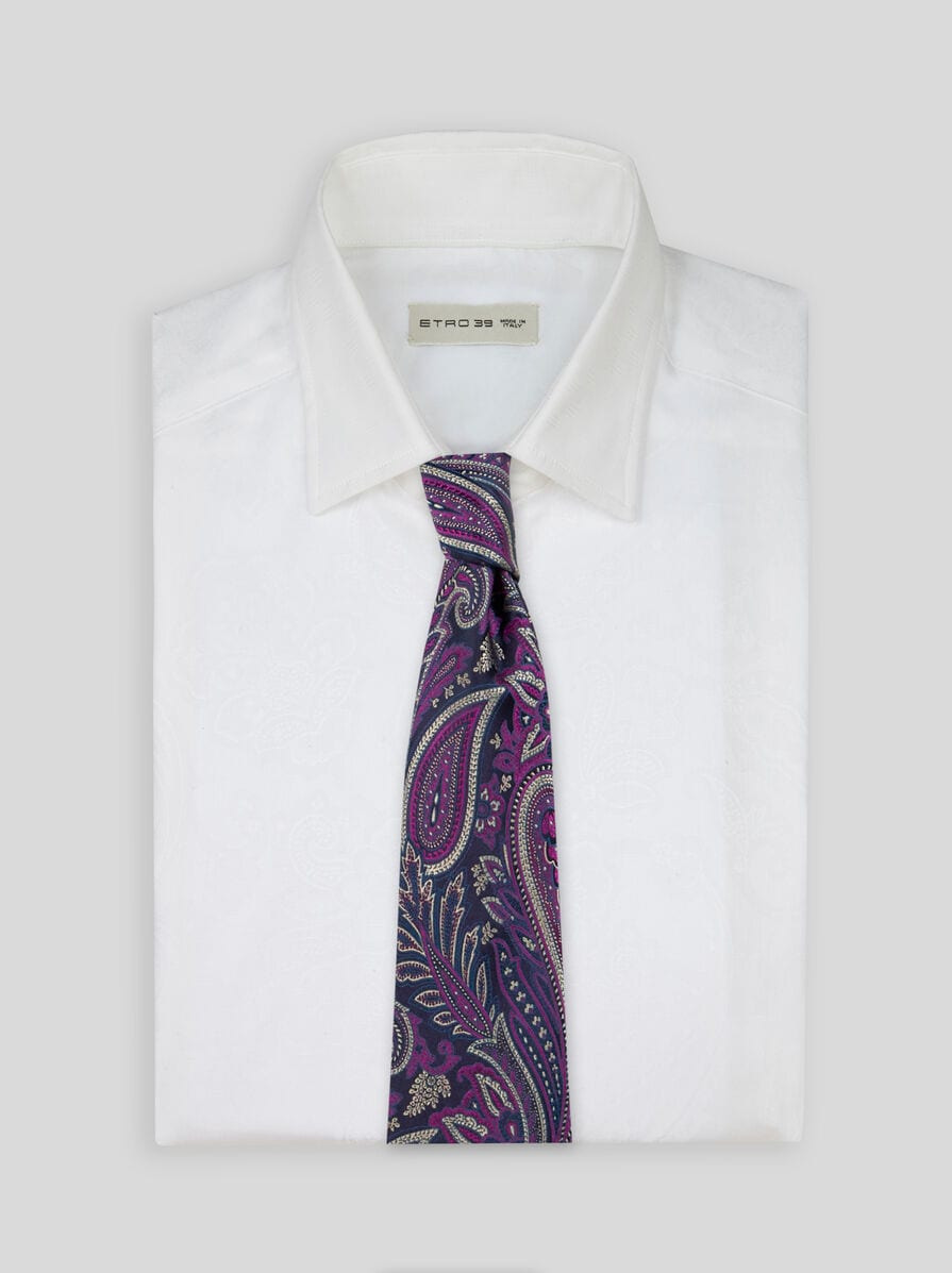 PAISLEY SILK JACQUARD TIE - 2