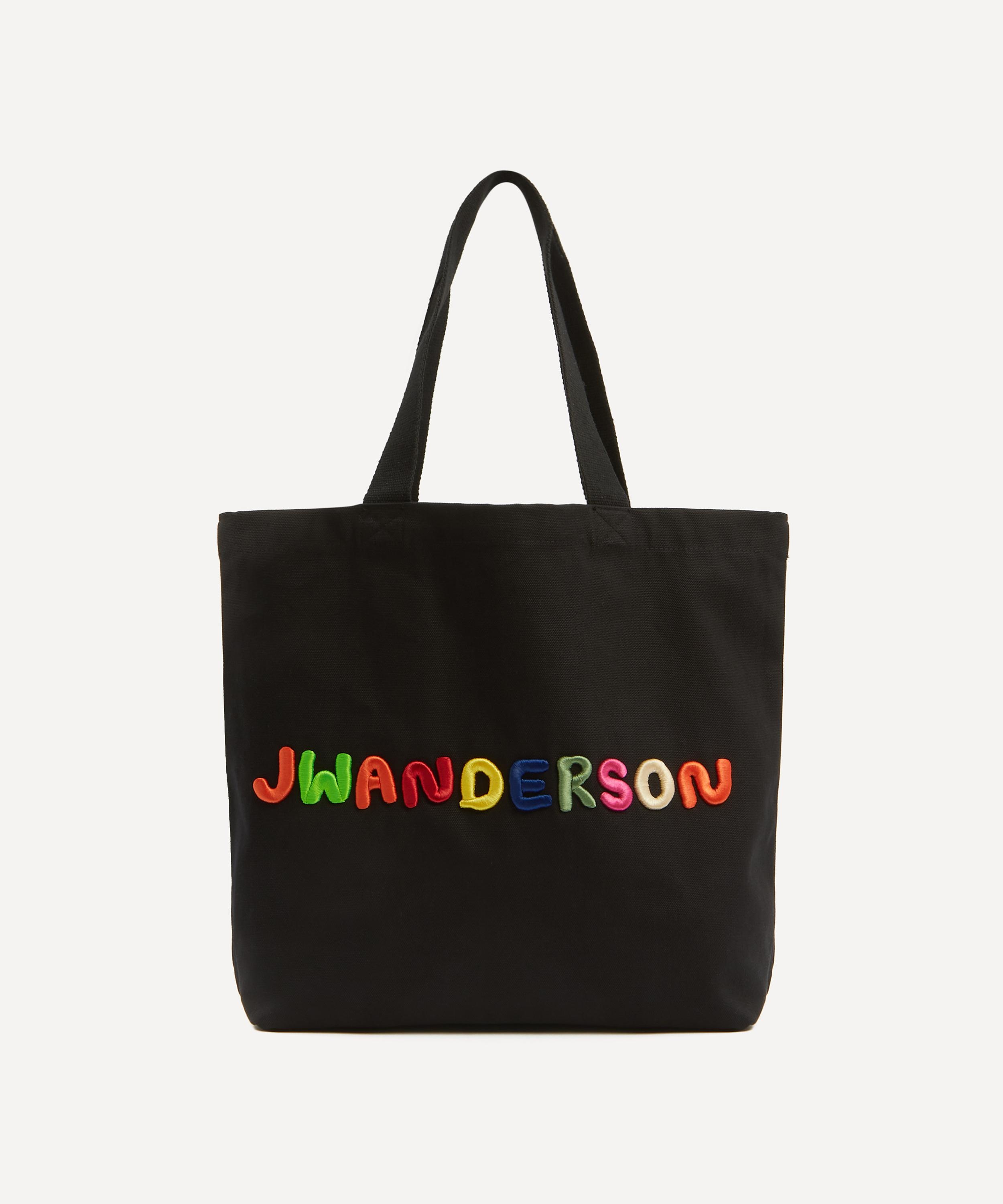 ★JW ANDERSON★Printing Canvas Tote Bag★Emerald★大人気★ Stretch Anchor Tote - Canvas Tote Bag by JW Anderson at THE MILE