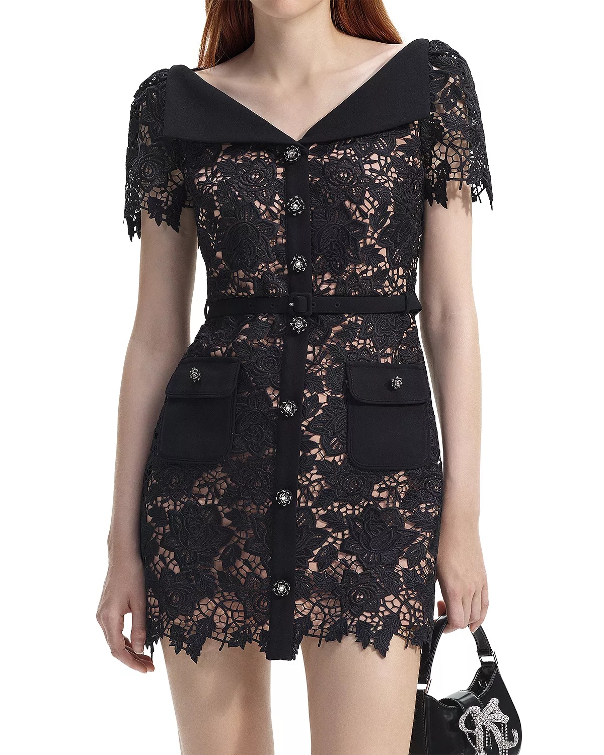 Lace Mini Dress - 1