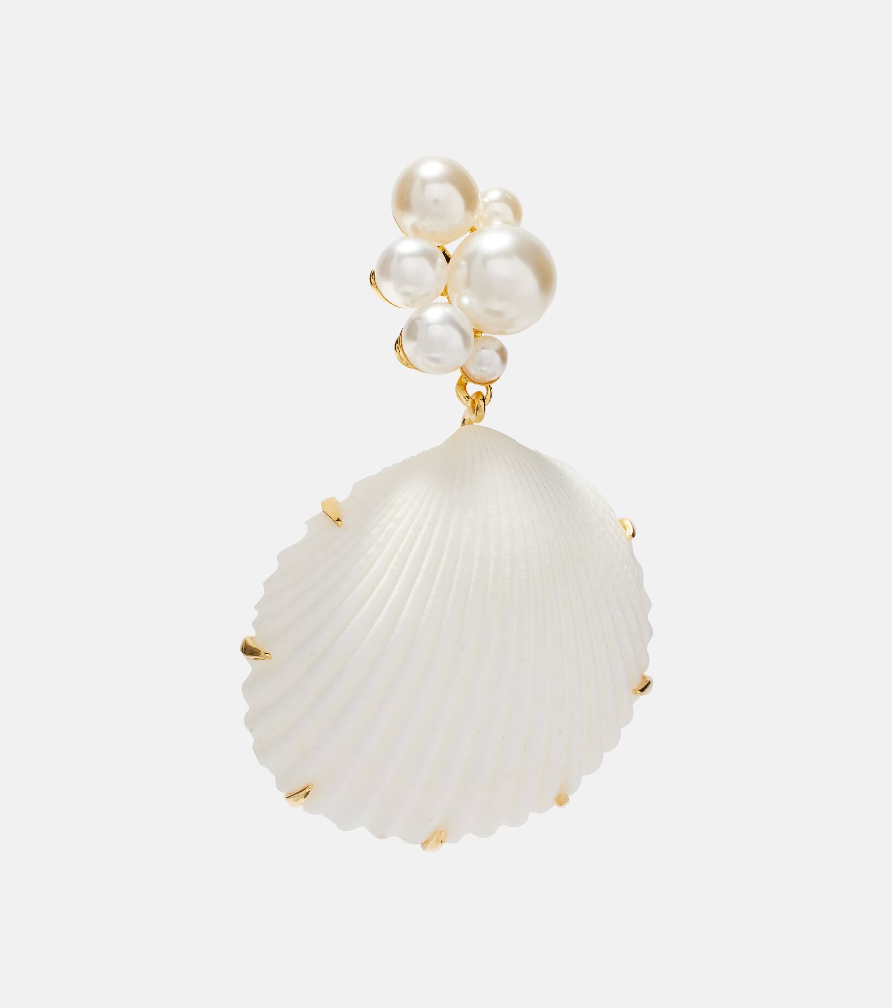 Sela faux-pearl drop earrings - 2