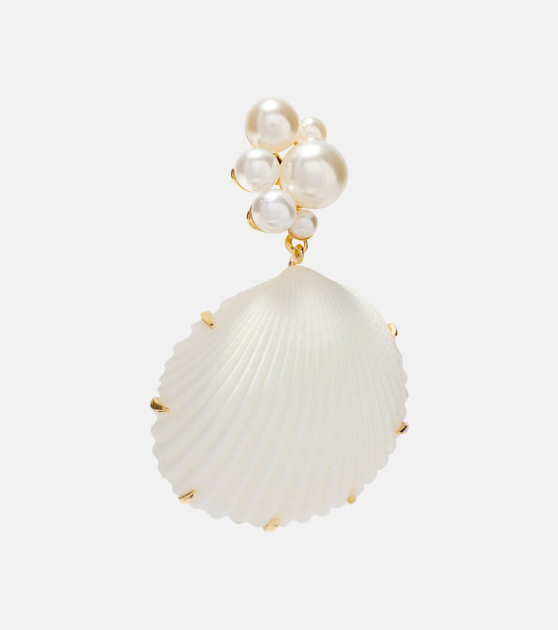 Jennifer Behr Sela faux-pearl drop earrings outlook