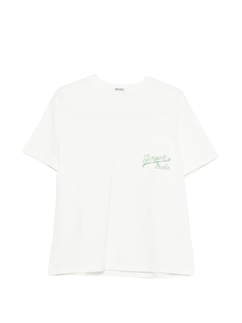 Geneva beaded pocket T-shirt - 1