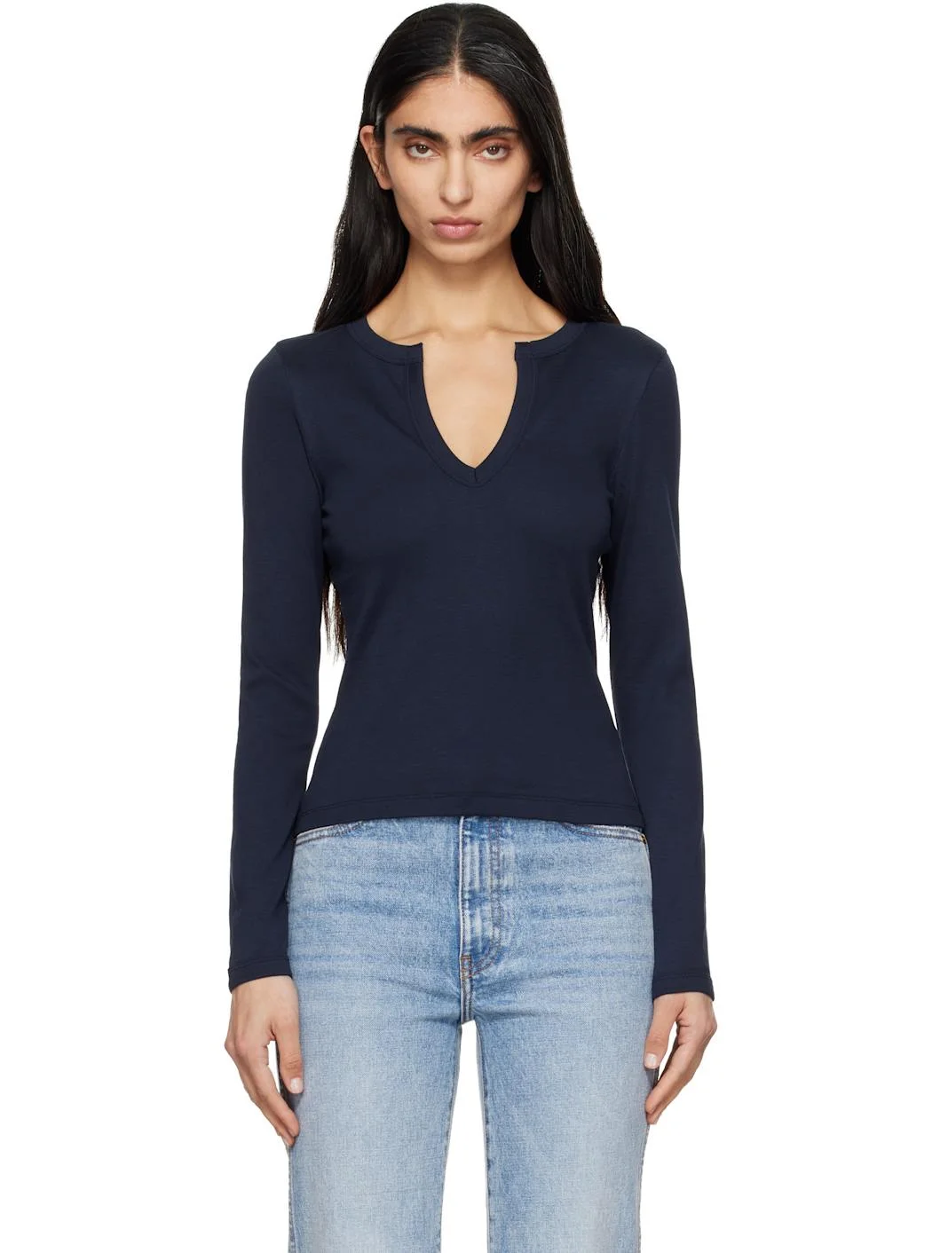 Navy Iman Longsleeve T-shirt - 1
