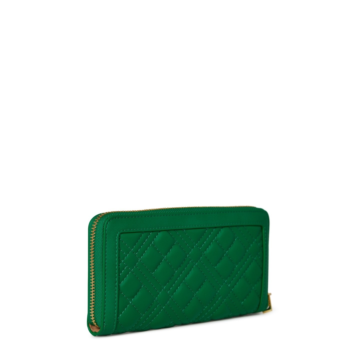 QUILTED LOGO ZIPPED PURSE - 2