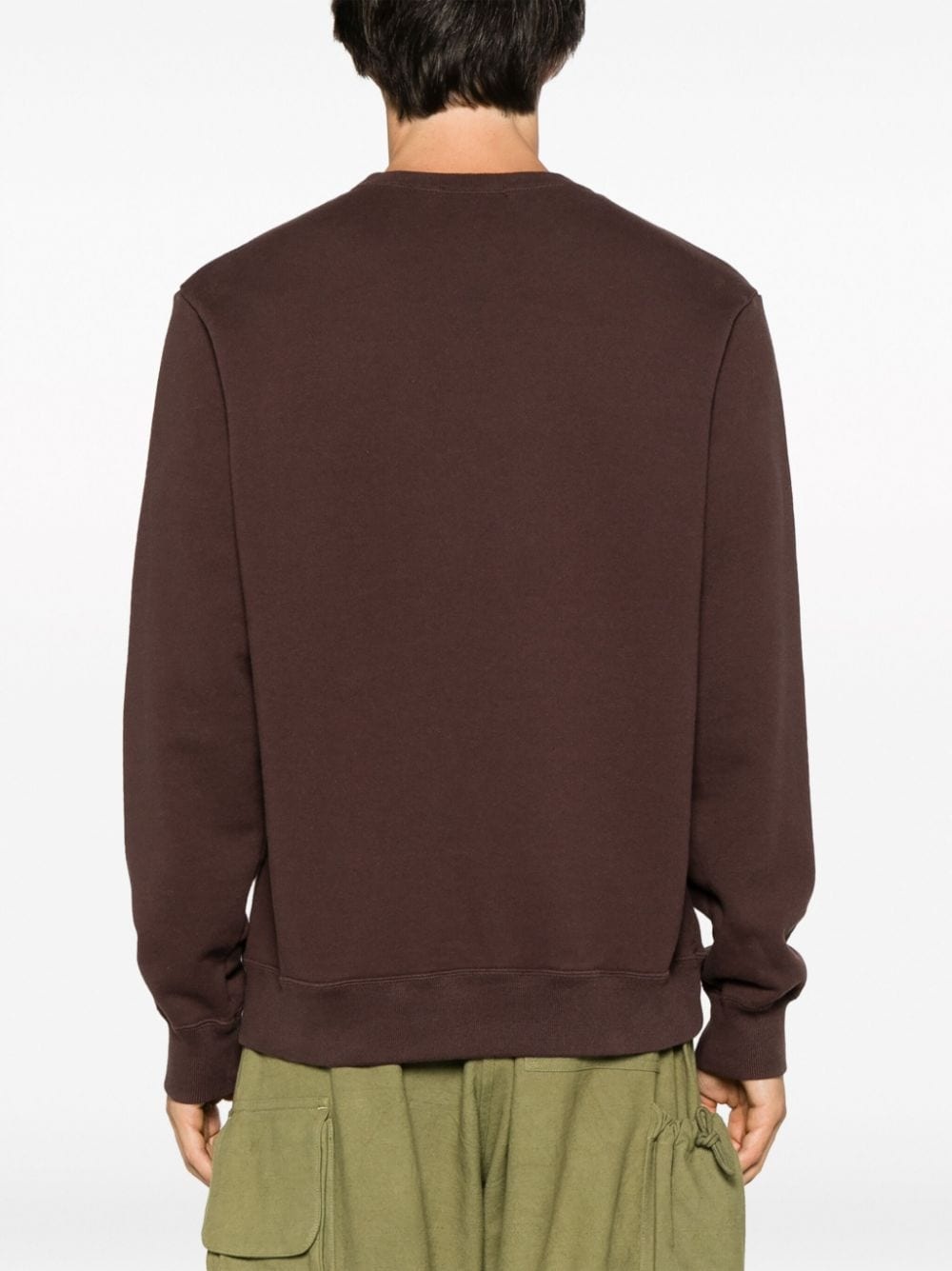 slogan-print cotton sweatshirt - 4