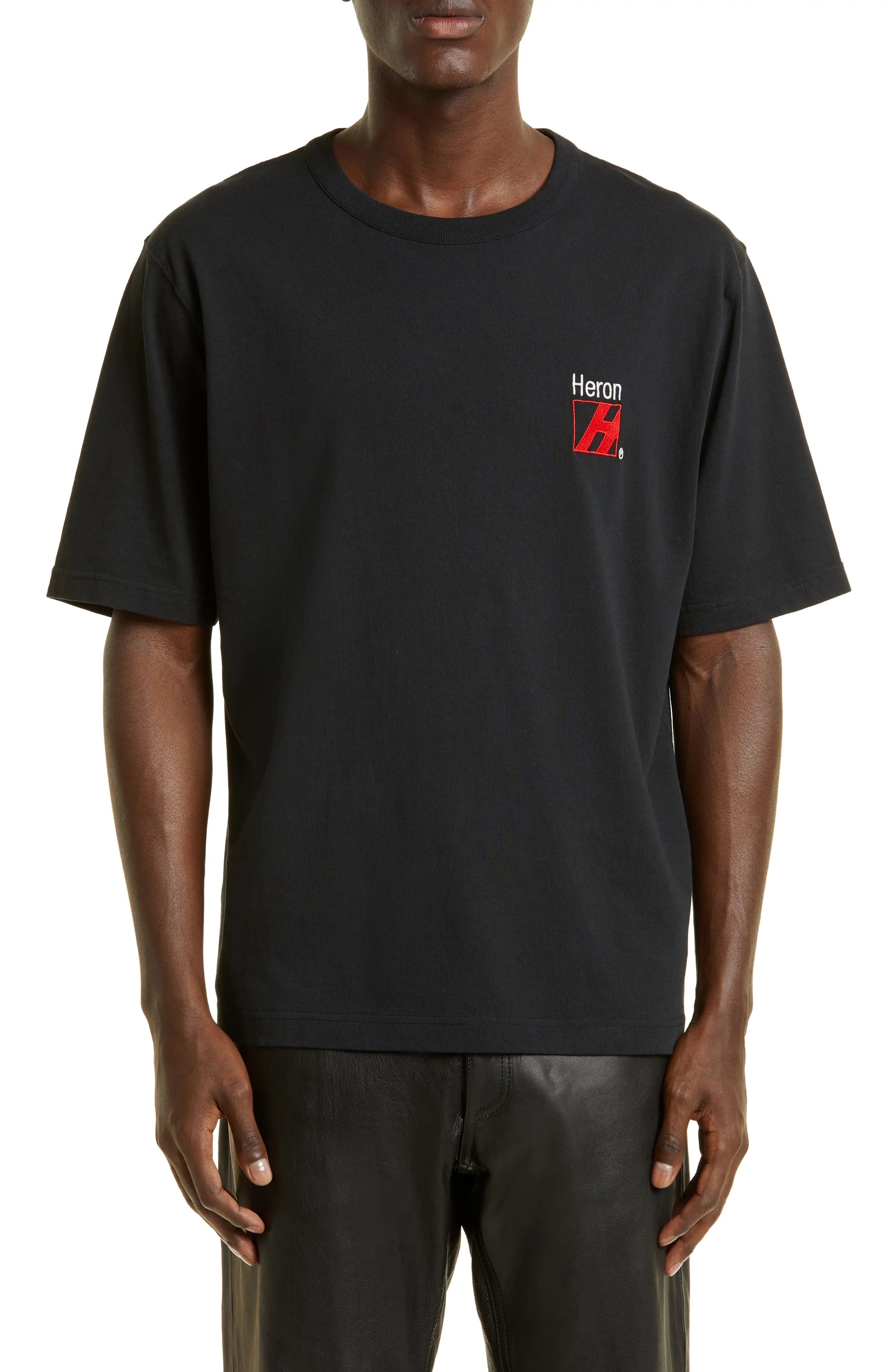 Heron Preston Men's Censored Herons Short Sleeve Graphic Tee