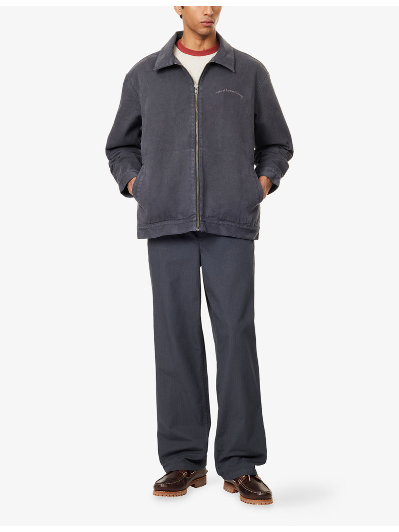 Palmes Lake Zip Relaxed-Fit Cotton Jacket outlook