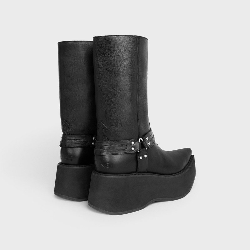 CELINE CELINE JED BIKER PLATFORM SANTIAG in Calfskin outlook