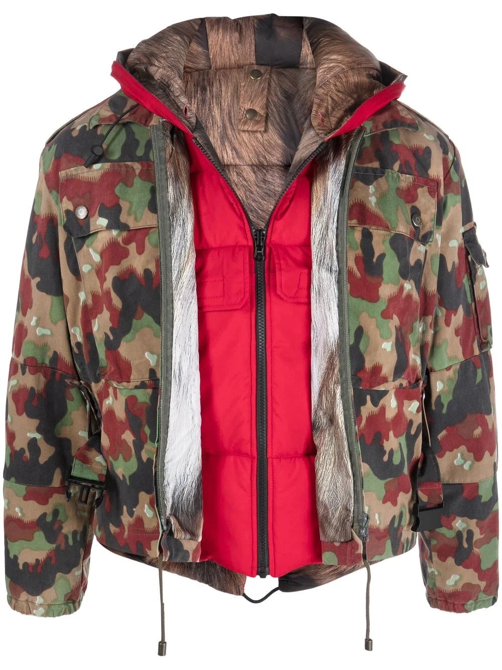 double-layer padded jacket - 1