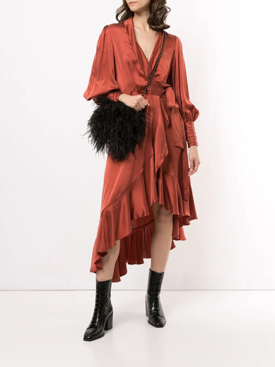 Zimmermann ruffle-trimmed wrap dress outlook