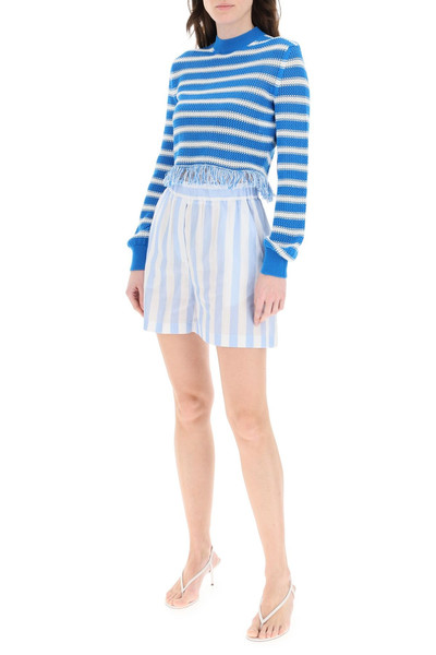 MSGM FRINGED STRIPED SWEATER outlook