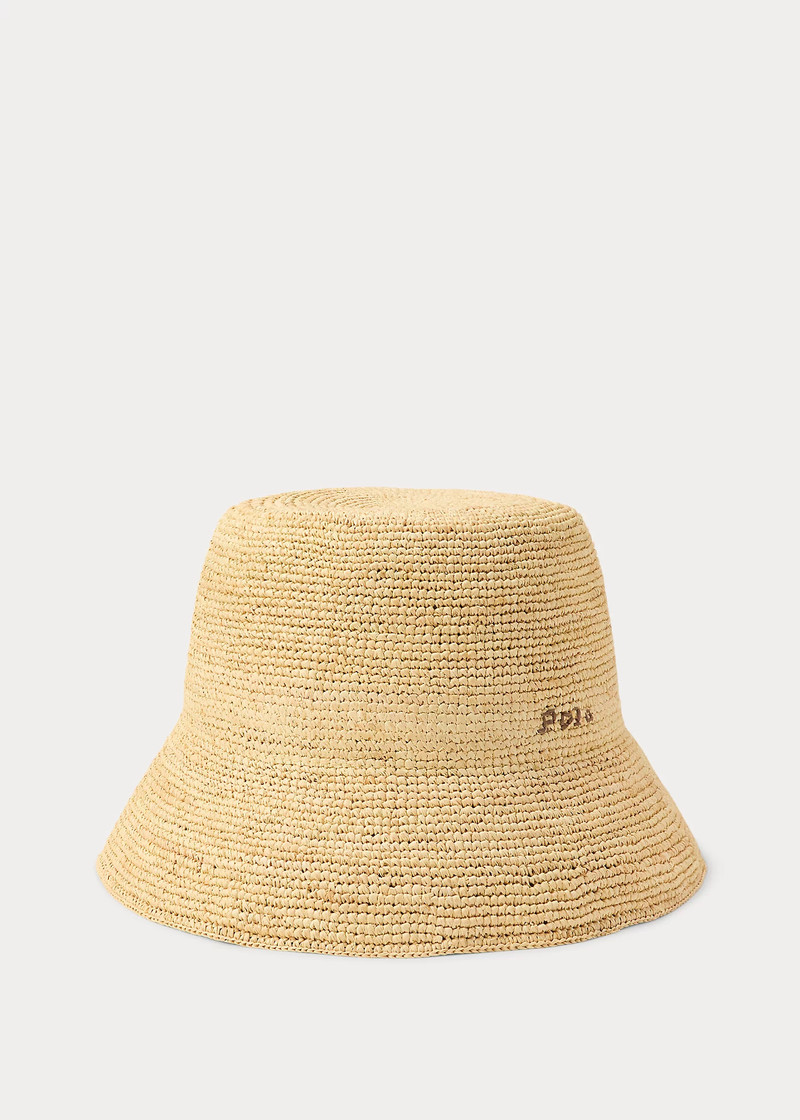 Logo Crocheted Raffia Sun Hat 1