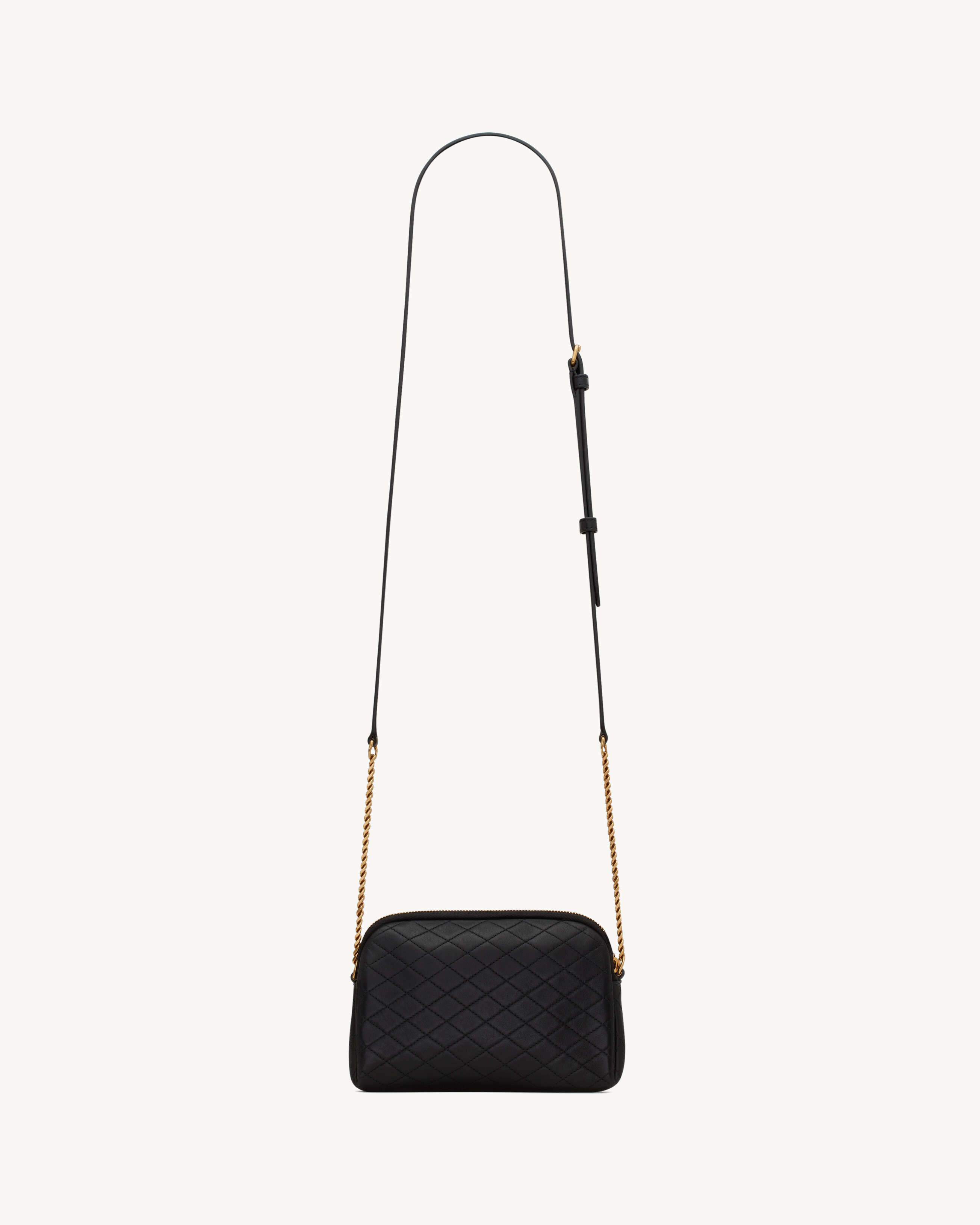 GABY ZIPPED POUCH IN QUILTED LAMBSKIN - 3