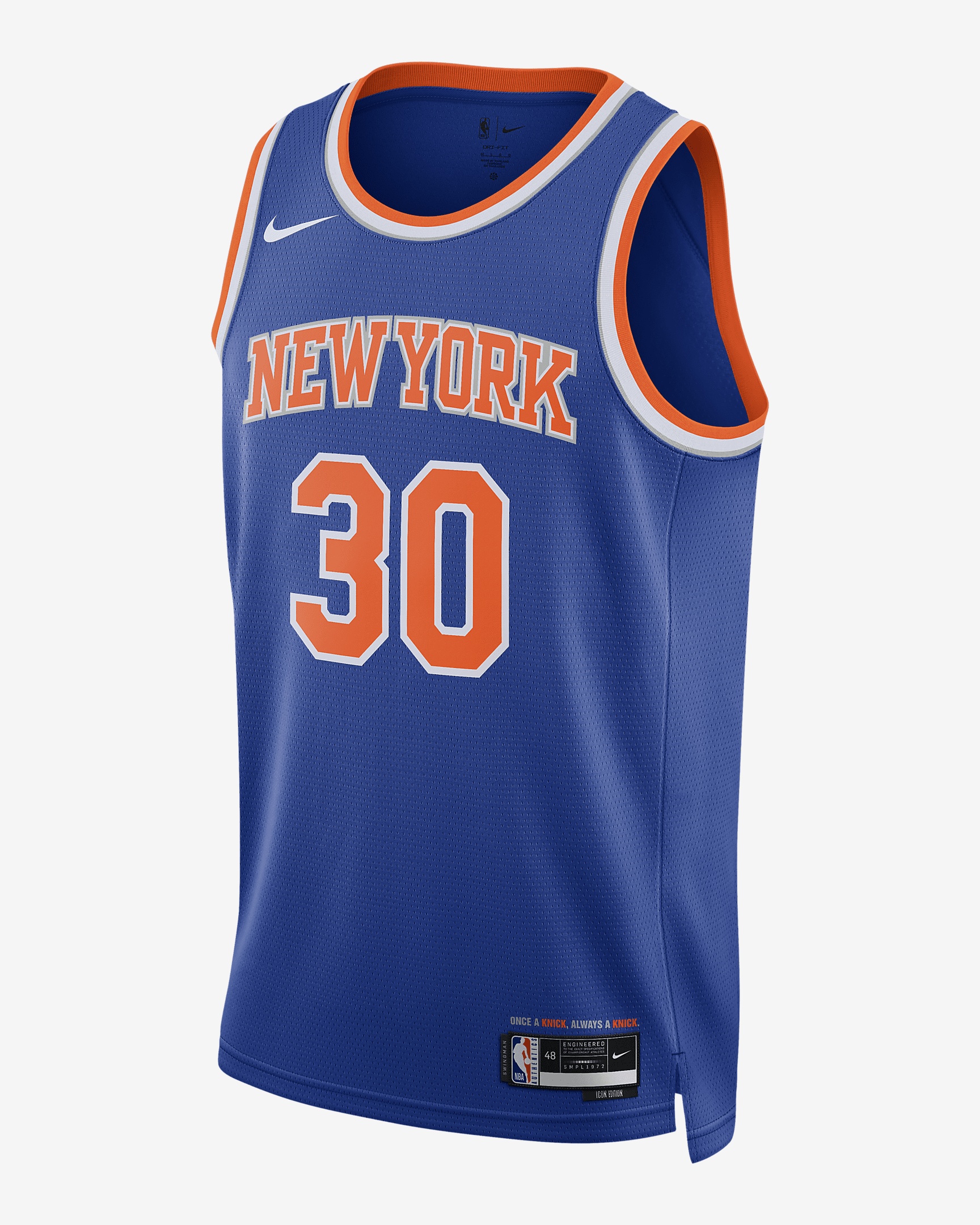 New York Knicks Icon Edition 2022/23 Nike Men's Dri-FIT NBA Swingman Jersey - 1