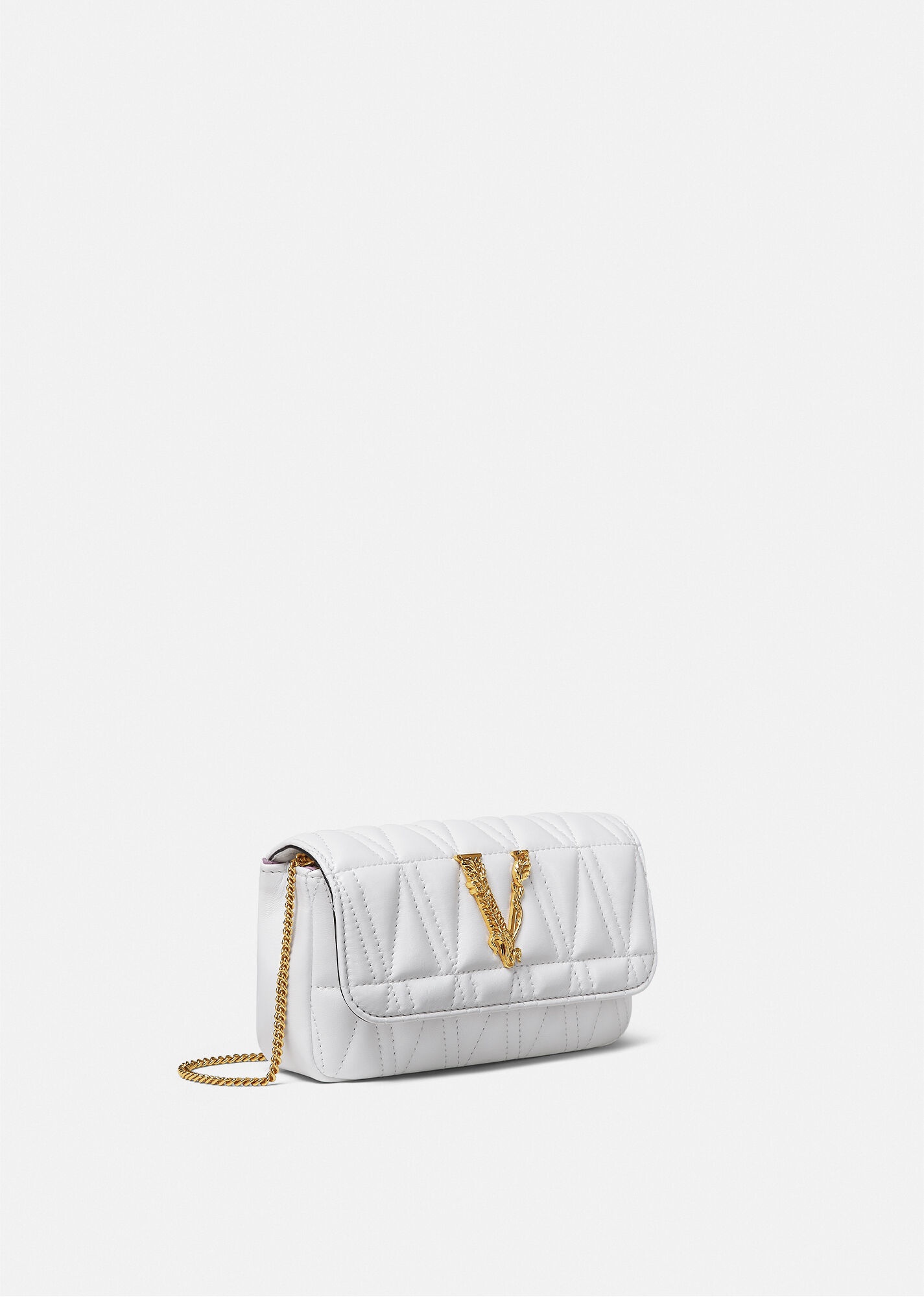 Virtus Quilted Nappa Leather Evening Bag - 2