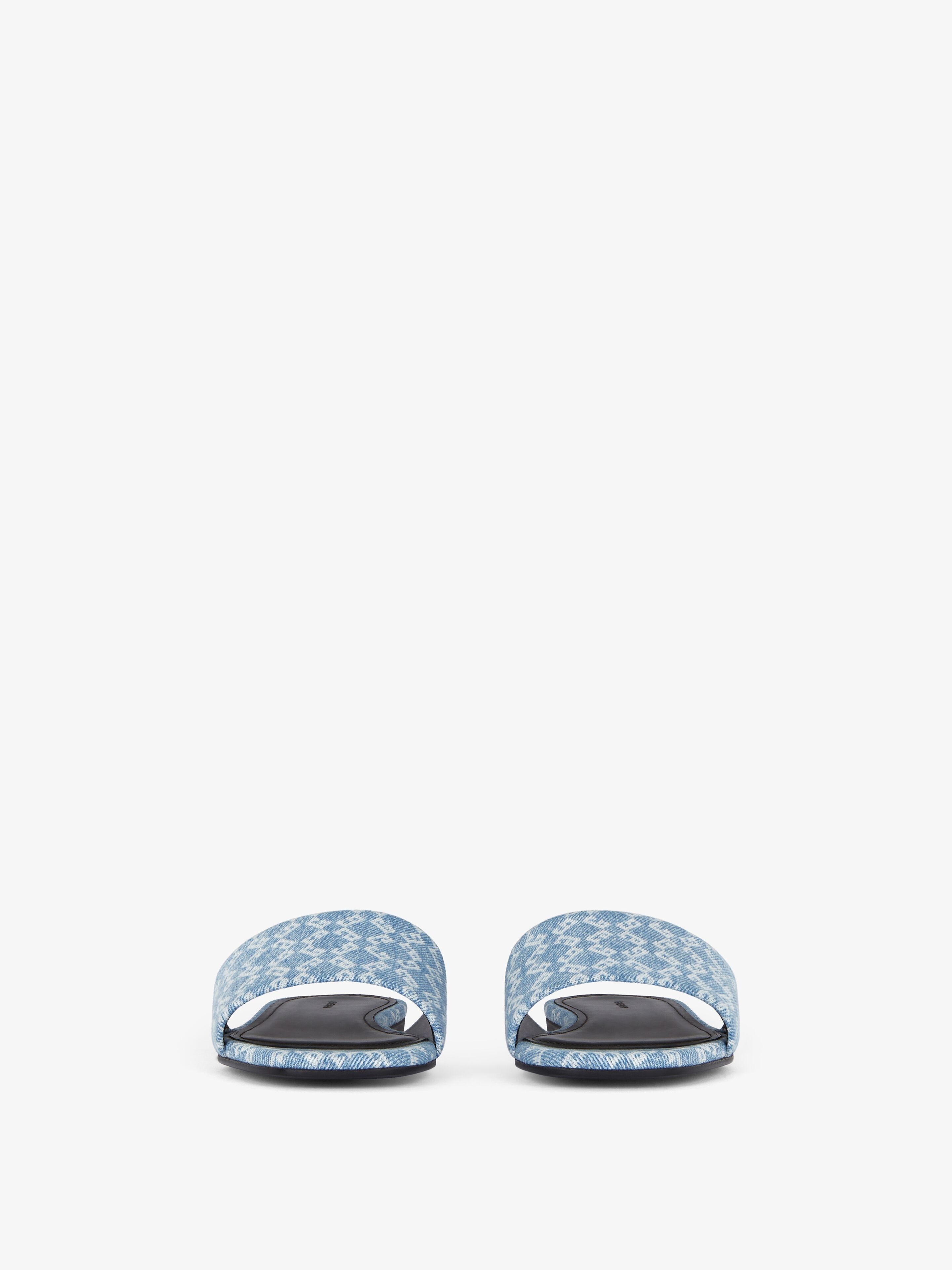4G FLAT MULES IN DENIM MONOGRAM 72 - 2
