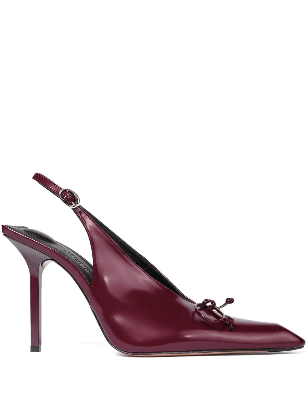 100mm Cubisto bow-slingback pumps - 1