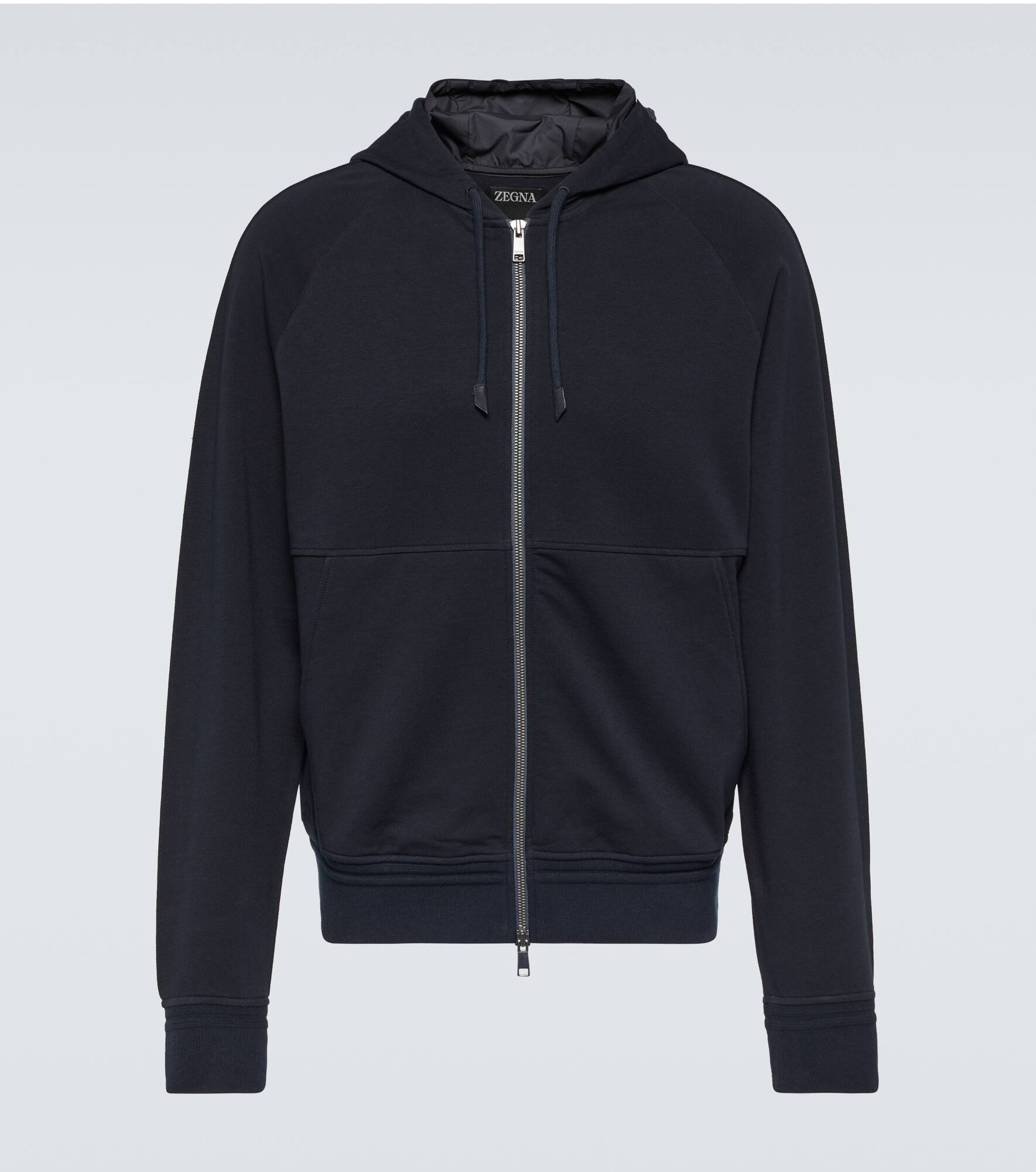 Cotton-blend hoodie - 1