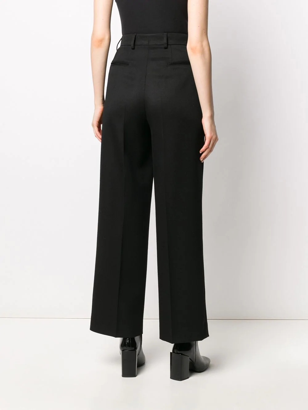 straight-leg tailored trousers - 4