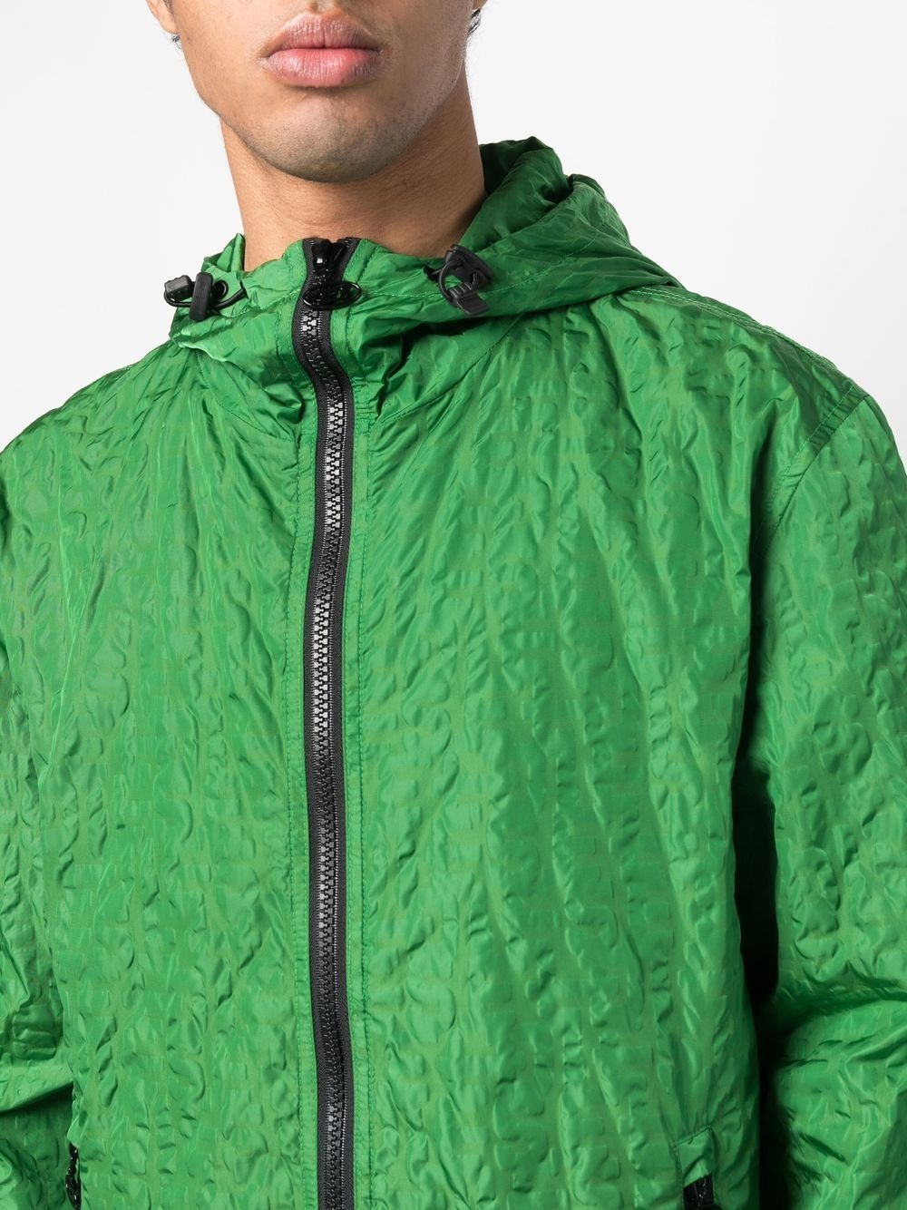 textured hooded jacket - 5