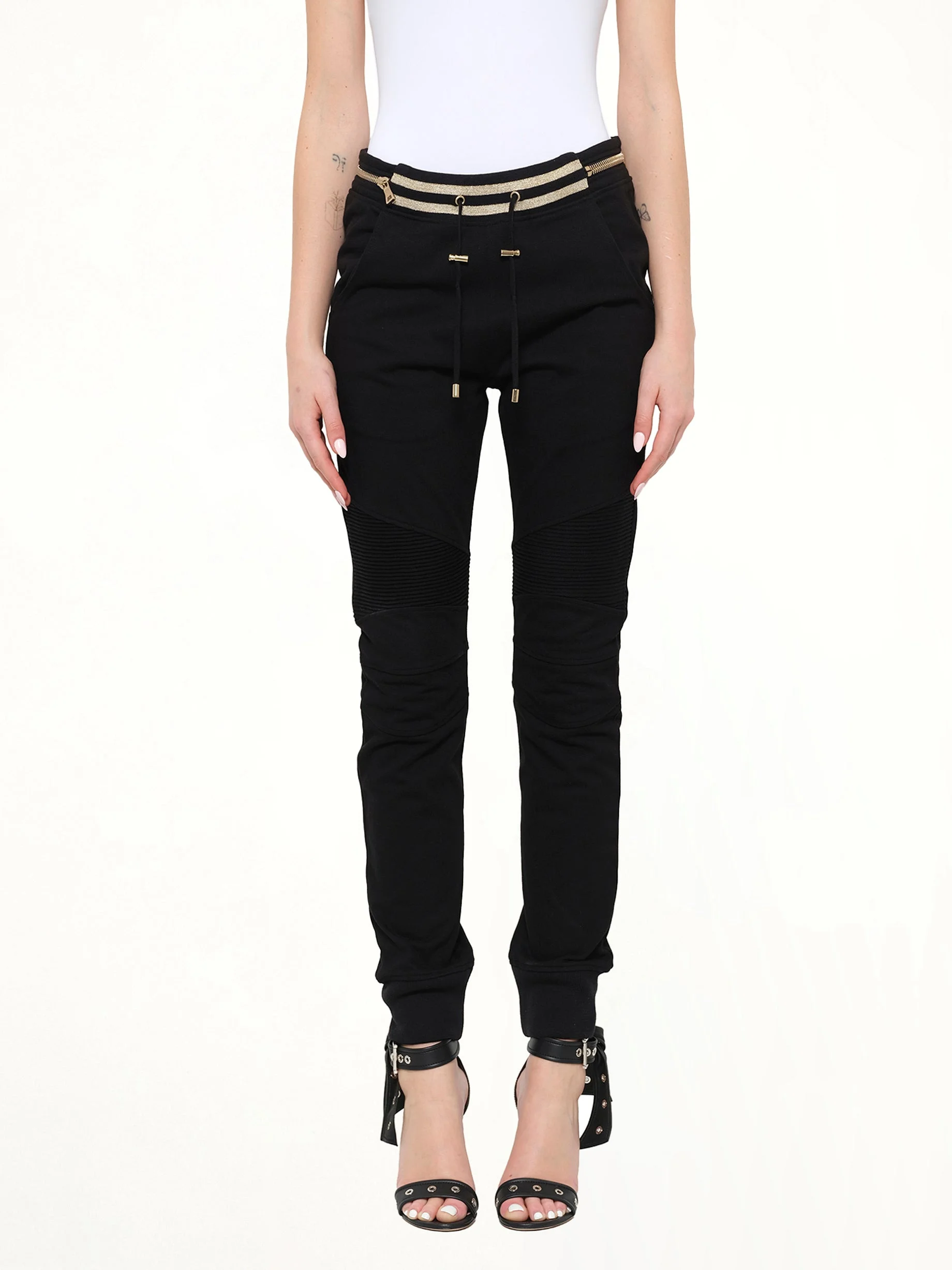 Jersey Biker Zip in Black - 1
