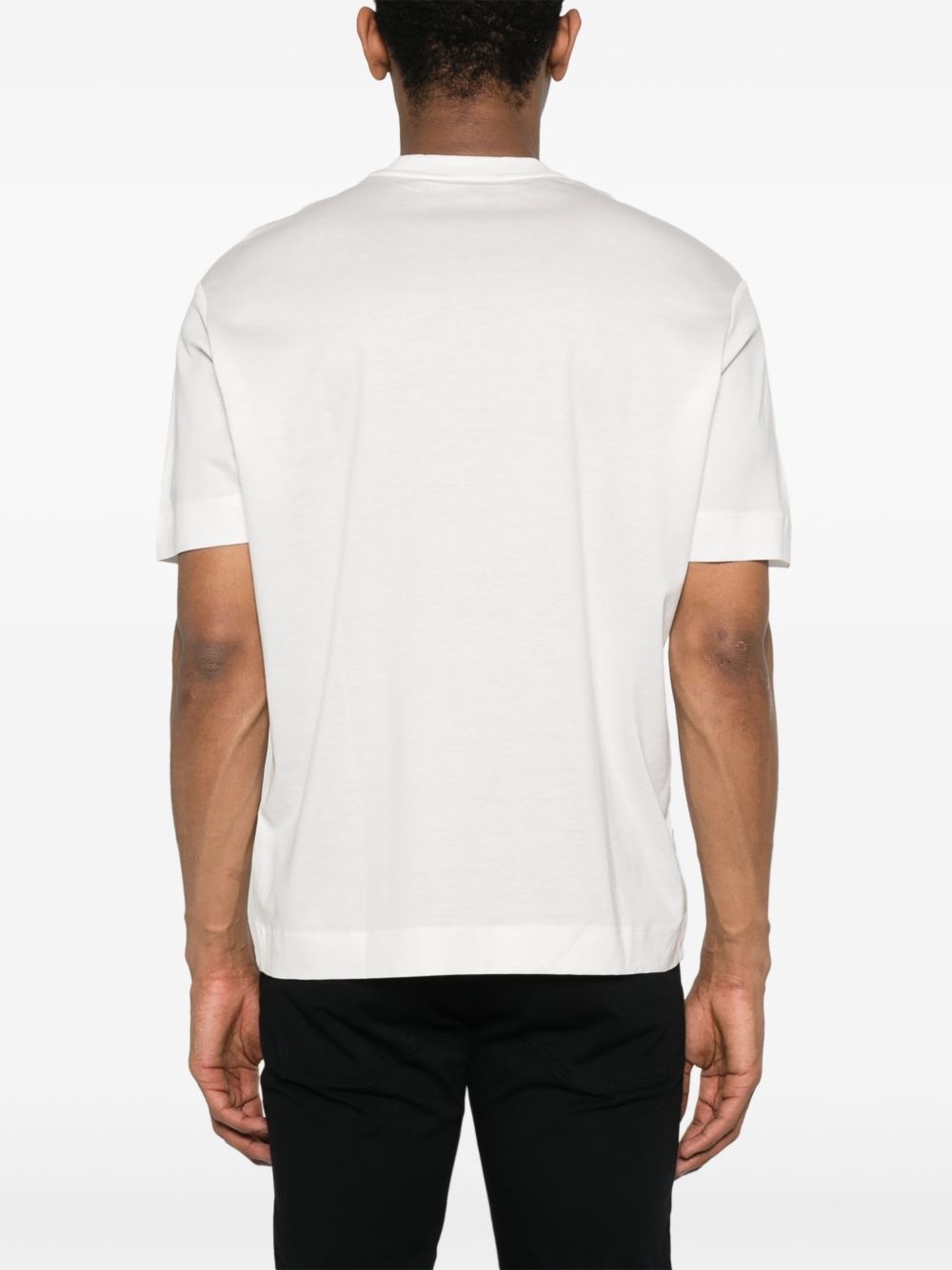 logo-embroidered T-shirt - 3