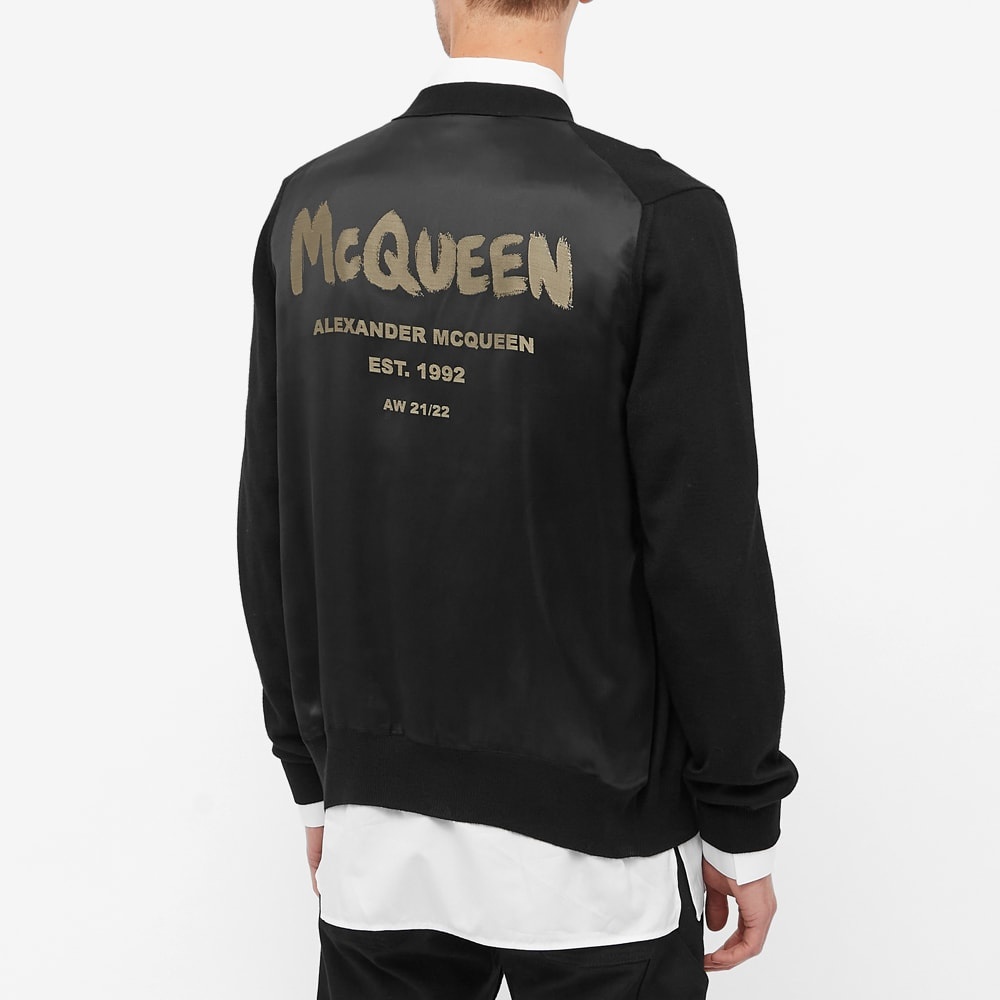 Alexander McQueen Graffiti Logo Back Intarsia Cardigan - 5