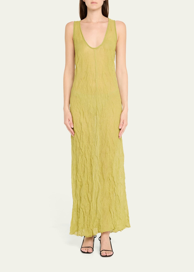 ZANKOV Metallic Knit Sleeveless Backless Maxi Dress outlook