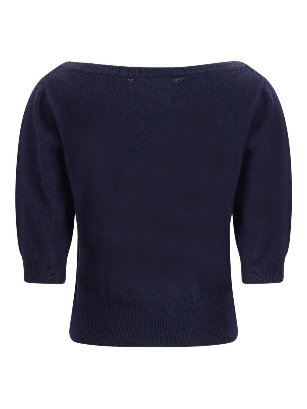 Nº422 Marianne puff-sleeve boat-neck sweater - 3