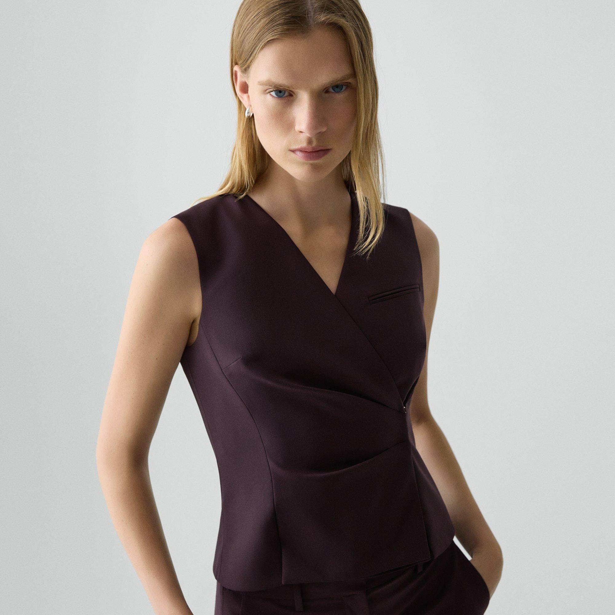 Wrap Vest in Good Wool - 5