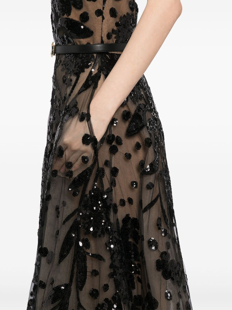 embroidered halter gown 5