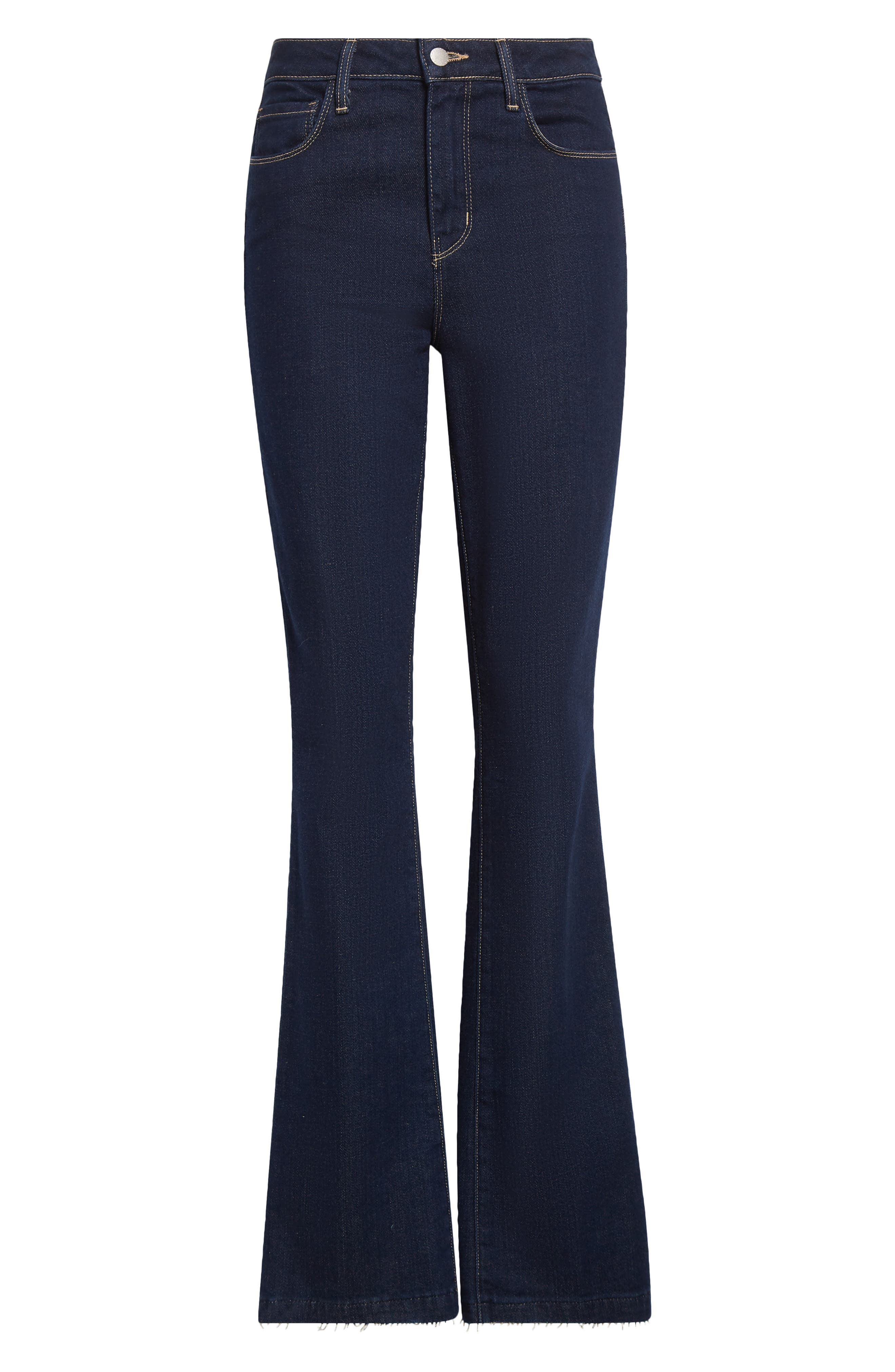 L'AGENCE Ruth Raw Hem Straight Leg Jeans in Koval at Nordstrom - 6