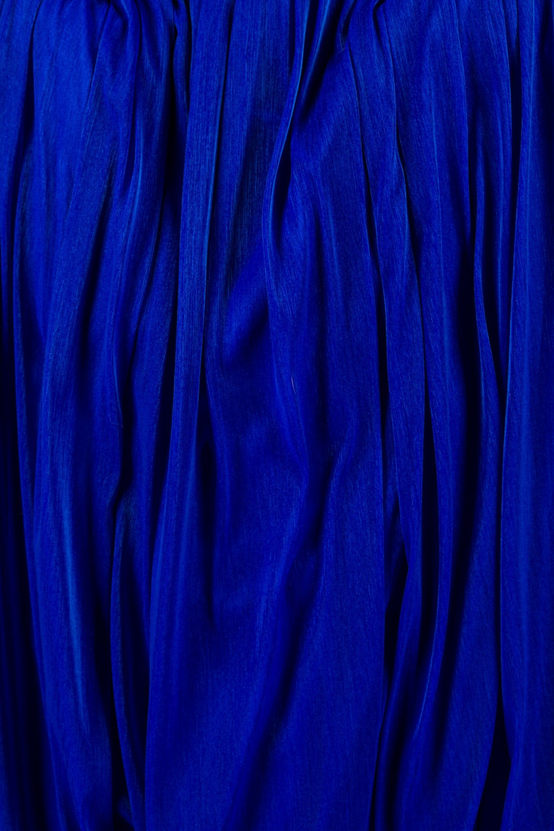 GATHERED SILK SKIRT 5