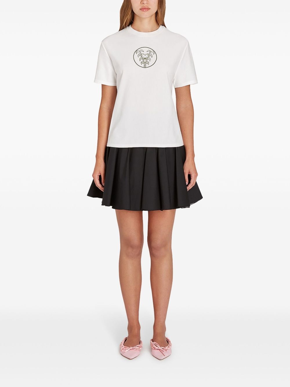 embroidered logo t-shirt - 2