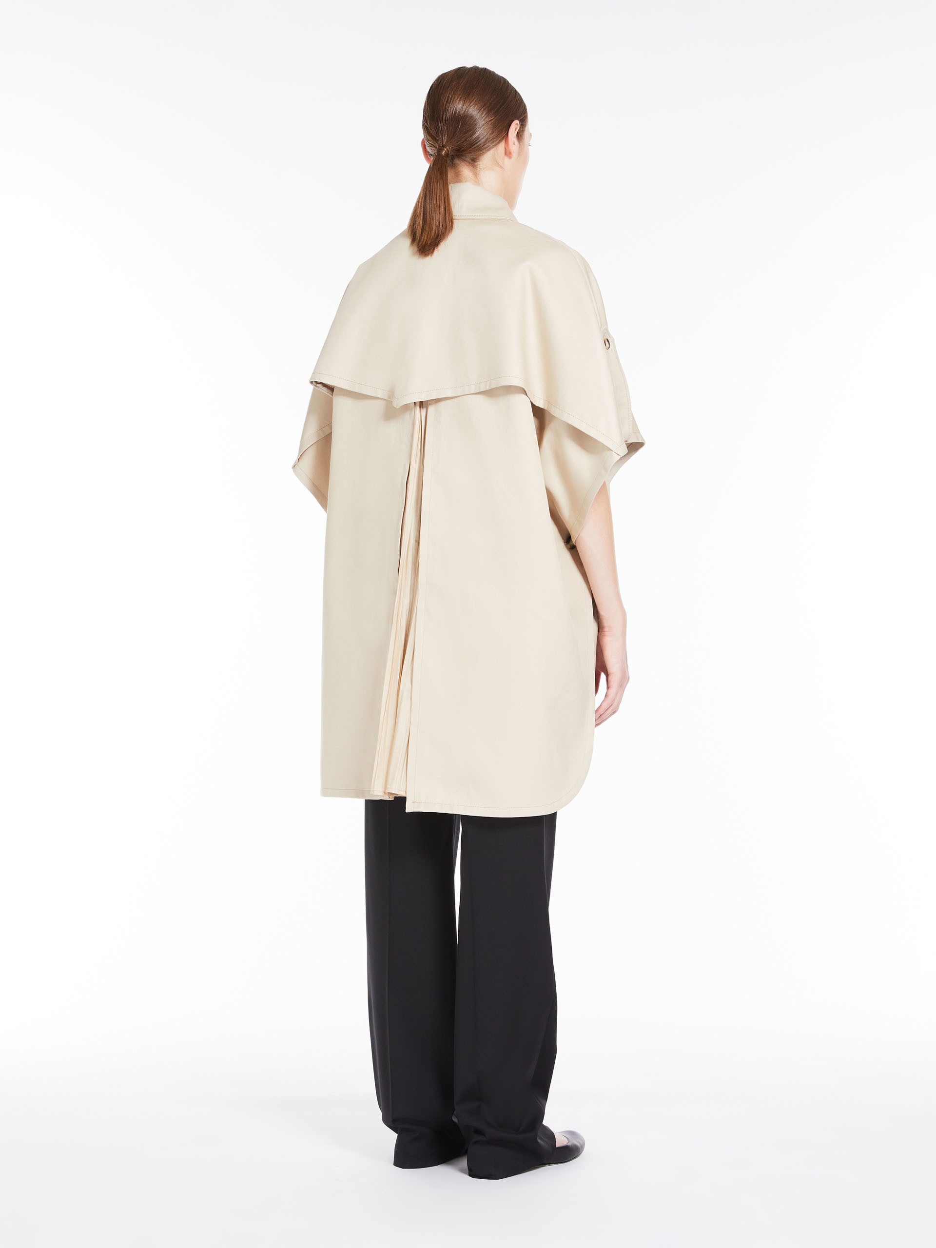 FRED Water-repellent gabardine cape - 4