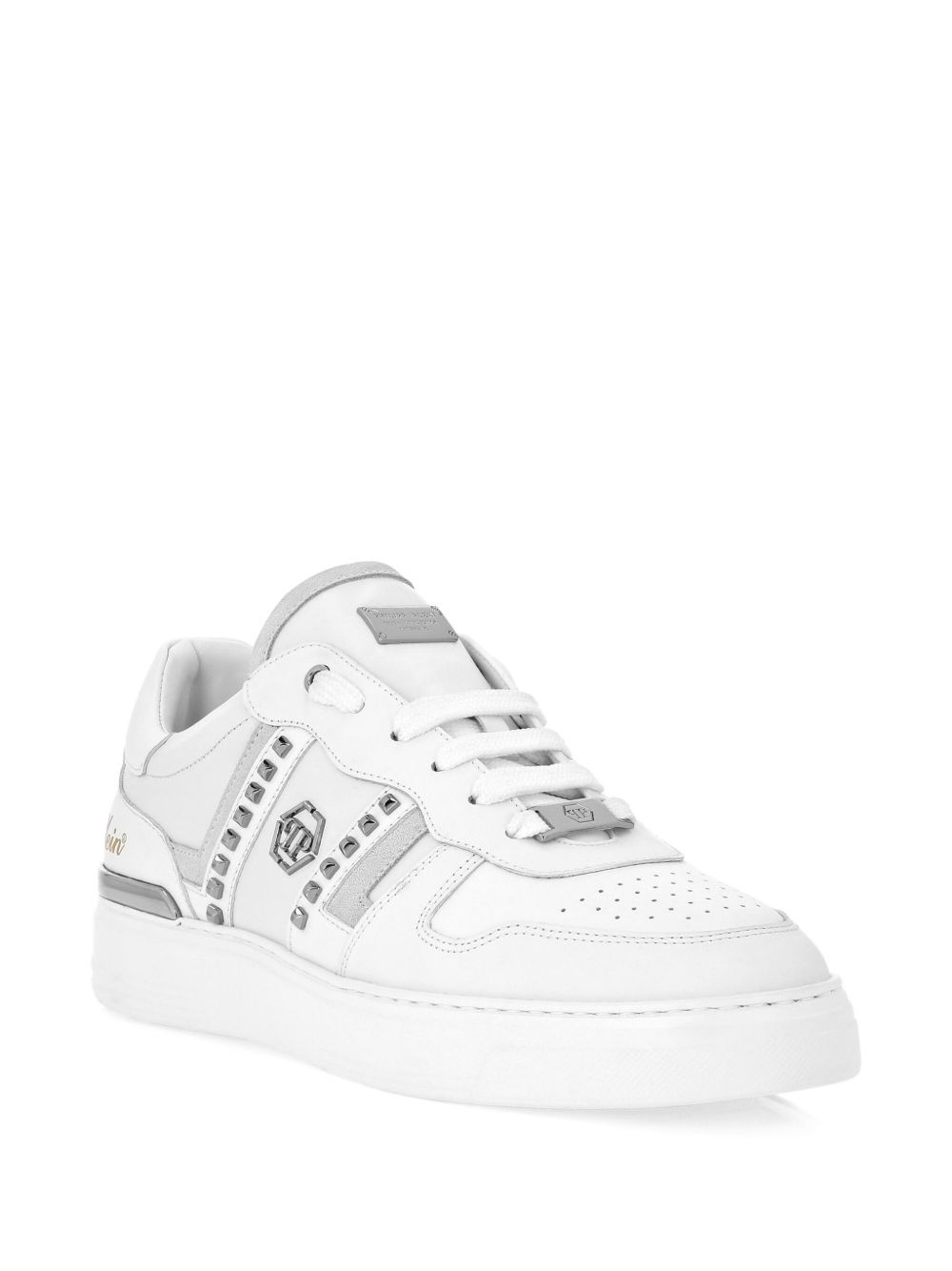 stud-embellished low-top sneakers - 2