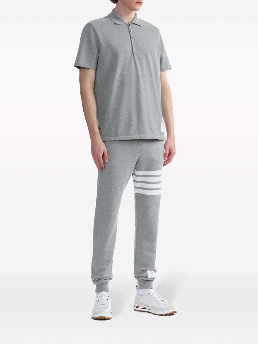 Center-Back Stripe Piqué Polo - 2