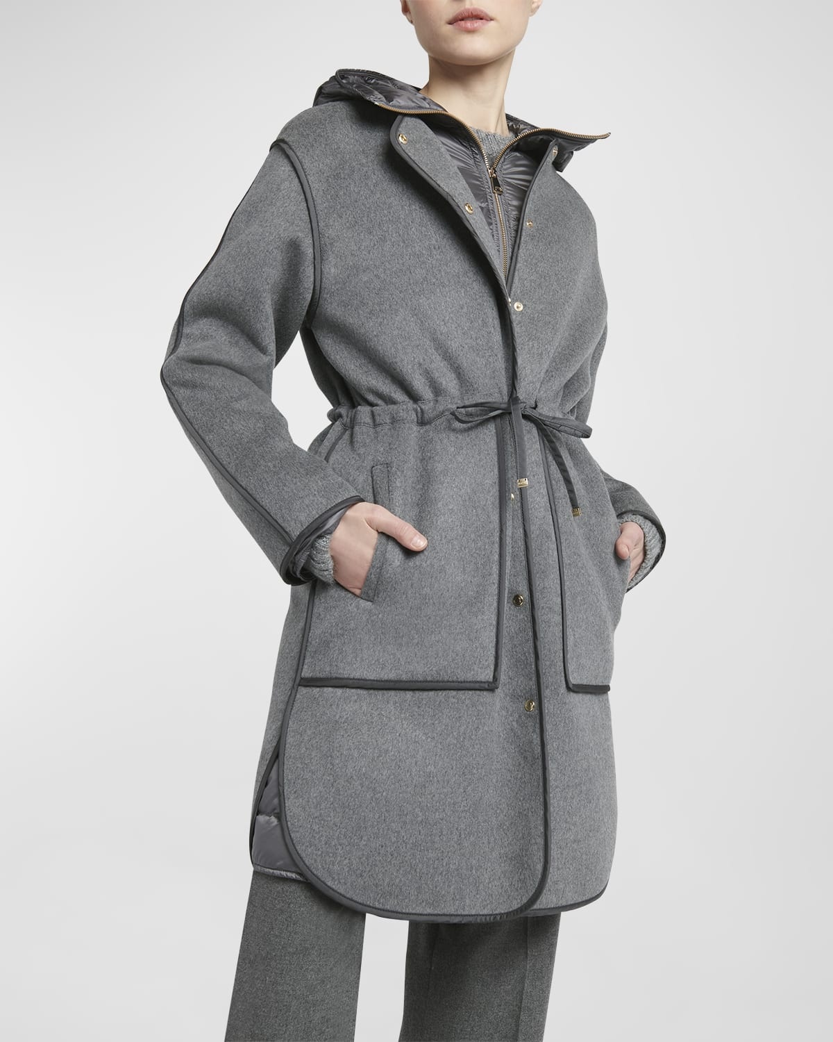 Bonrepos 3-in-1 Cashmere-Blend Long Coat - 7