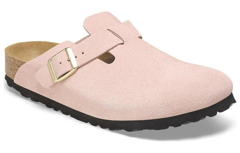 BIRKENSTOCK Birkenstock Boston Suede Leather Narrow Fit 'Light Rose' 1026171 outlook