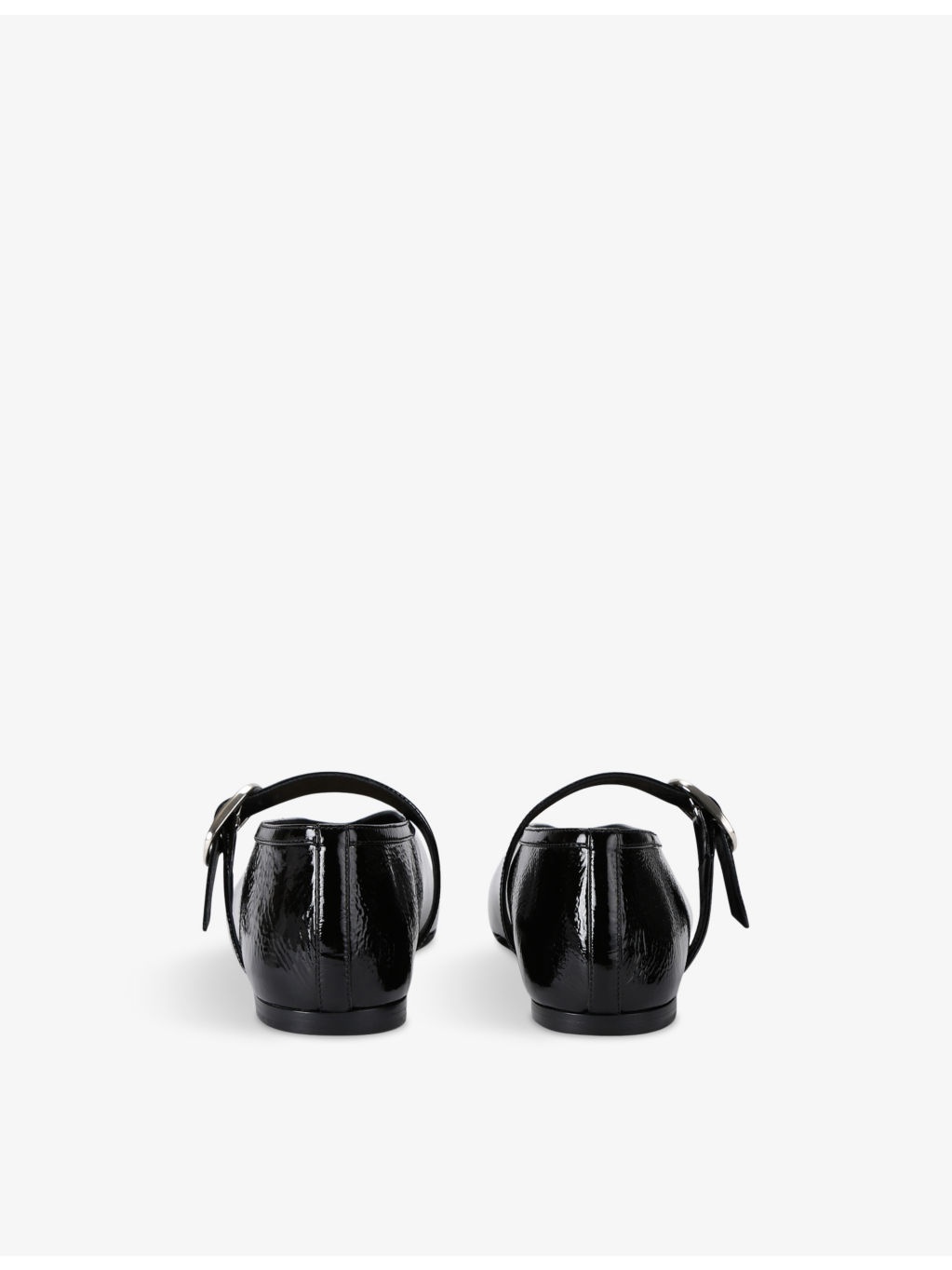 Stella pointed-vamp patent-leather Mary-Jane flats - 4