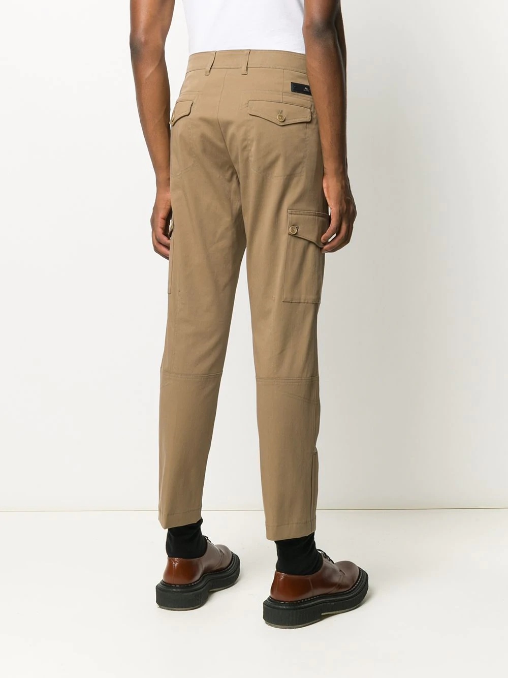 straight-leg cargo trousers - 4