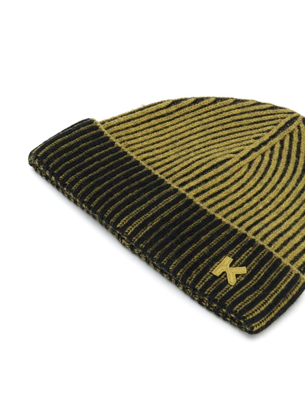 logo ribbed beanie - 2