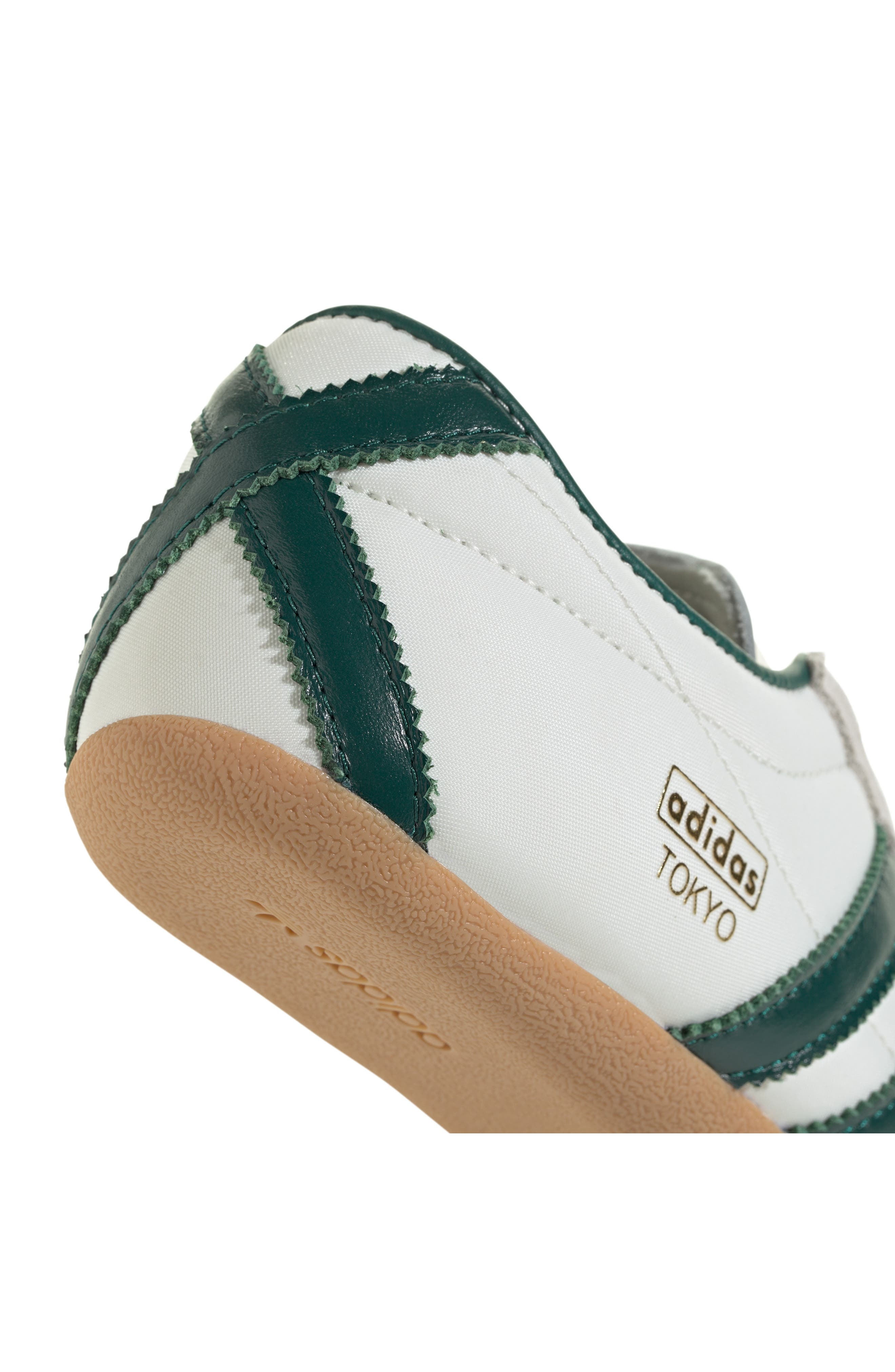 adidas Tokyo Low Top Suede Sneaker in Off White/Green/Gold at Nordstrom - 8