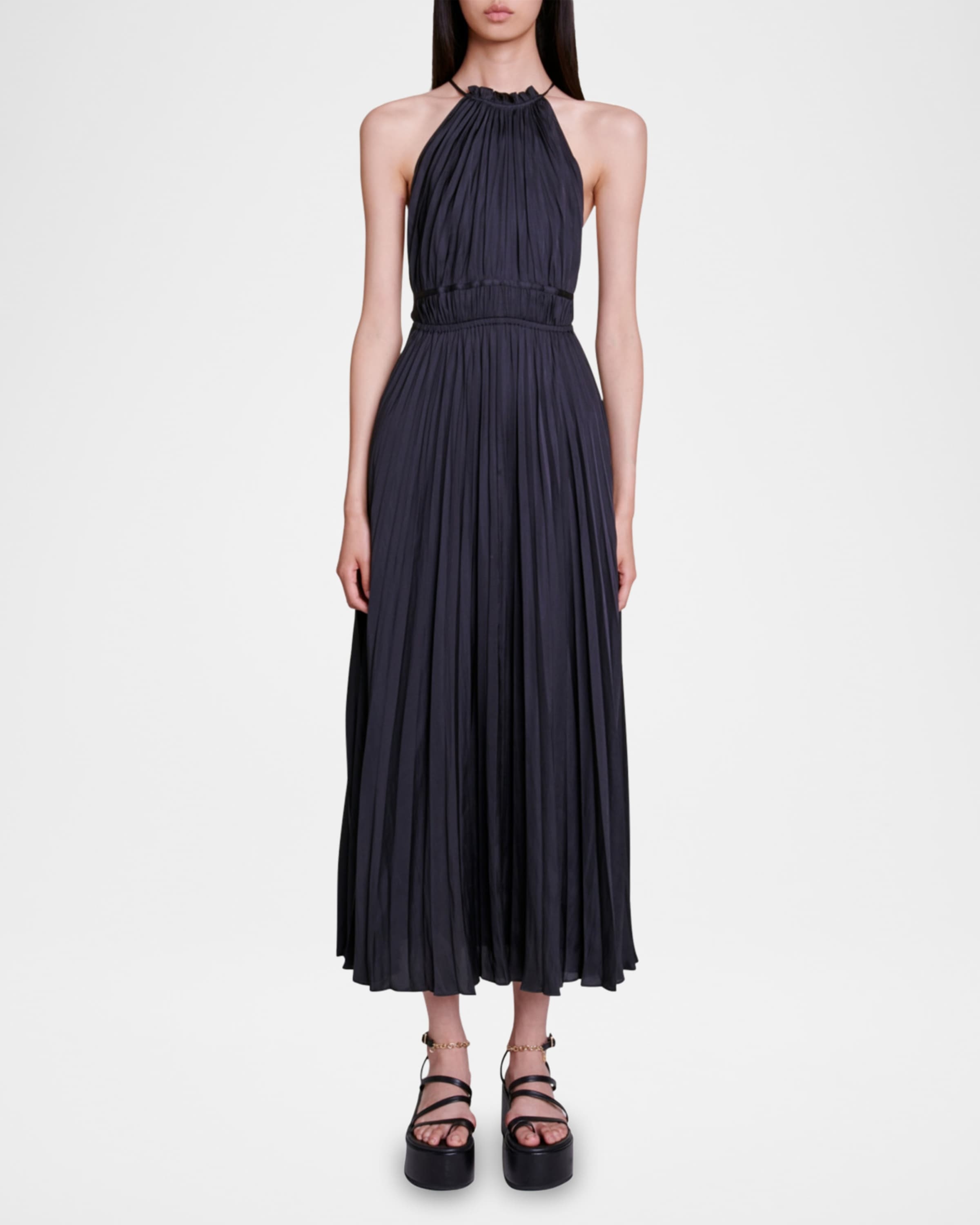 Revilly Pleated Maxi Dress - 1