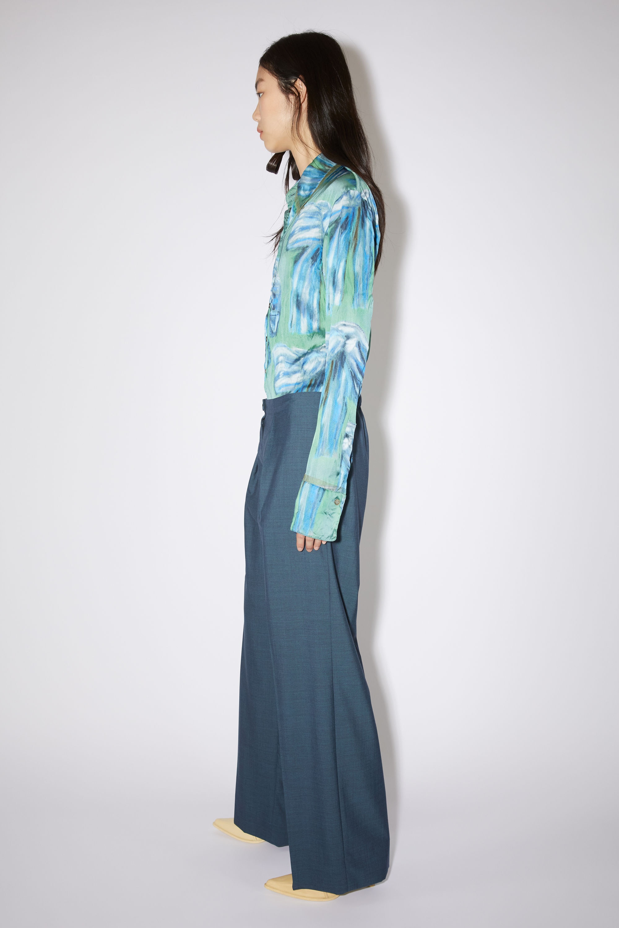 Tailored trousers - Teal blue - 4