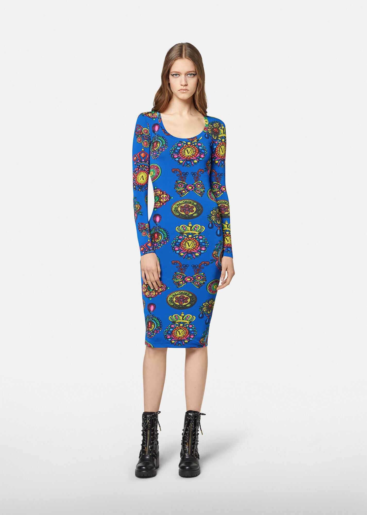 Regalia Print Midi Dress - 2