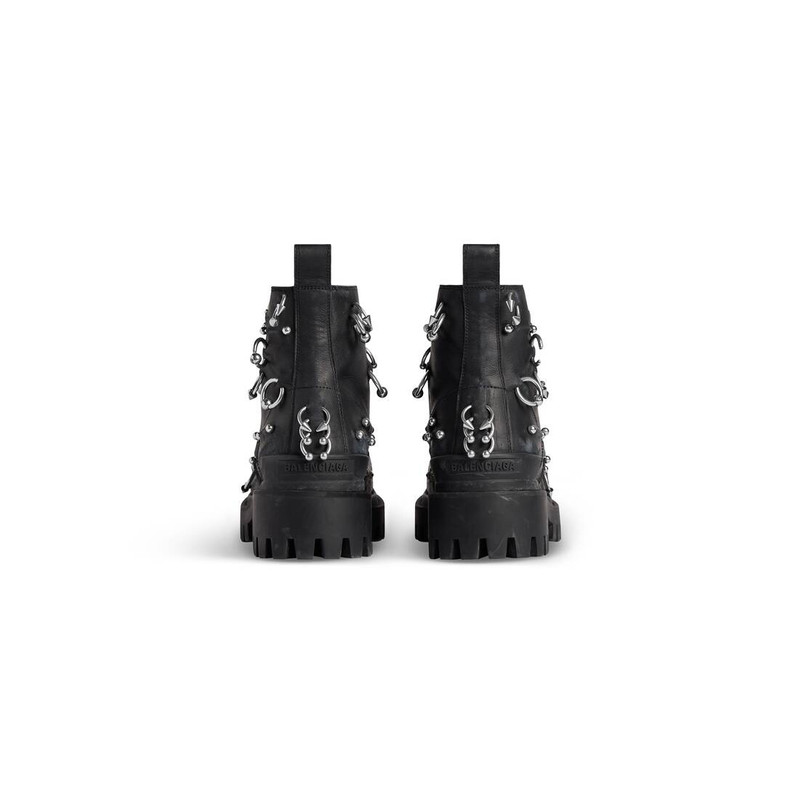 Men's Strike 20mm Boot With Piercings in Black 5