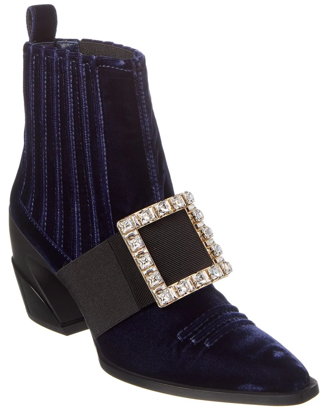 Roger Vivier Tex Strass Velvet Boot - 1