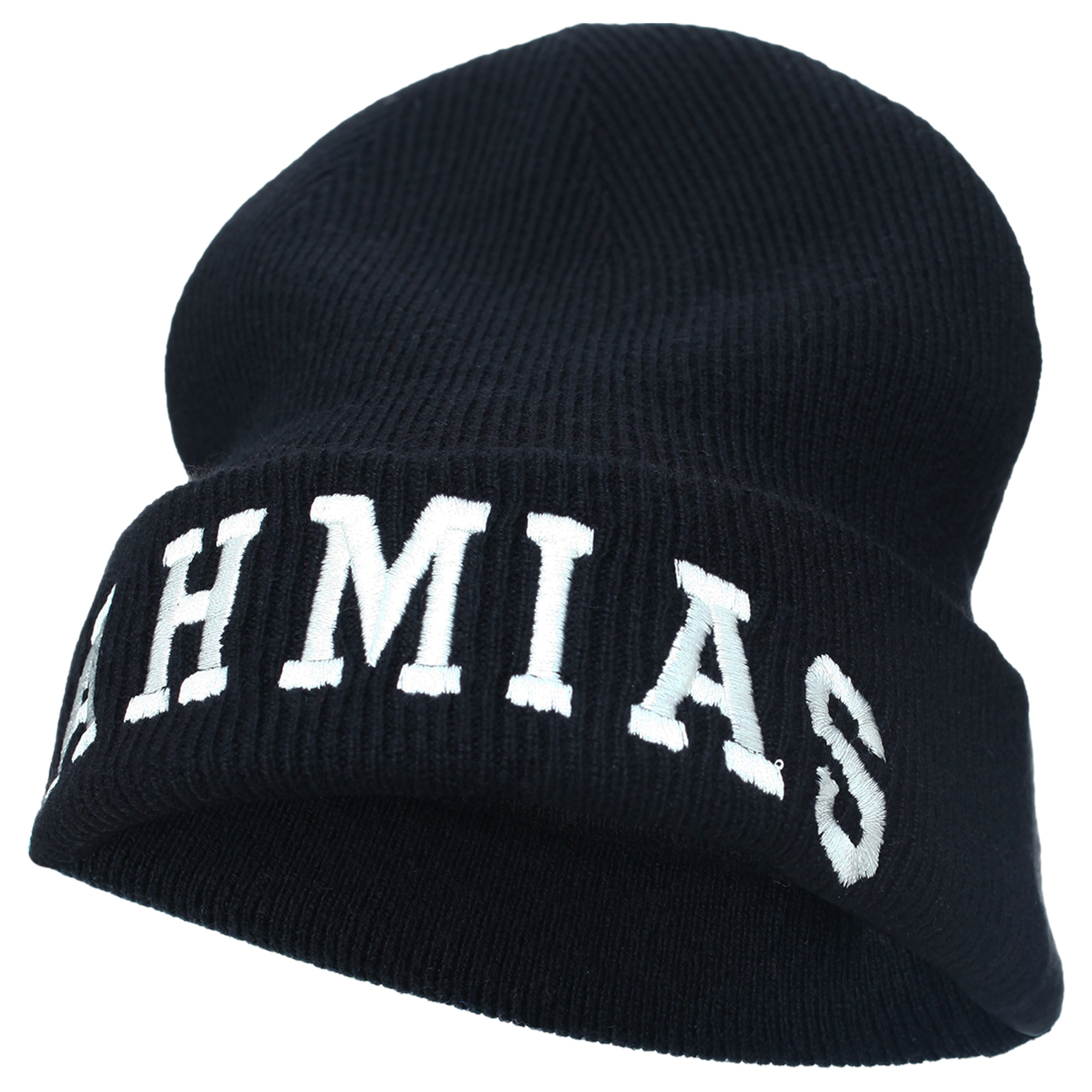 BLACK LOGO BEANIE - 2