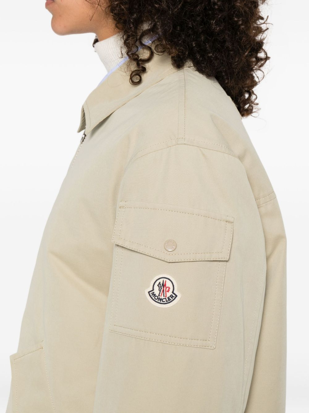 quilted zip-up jacket - 5